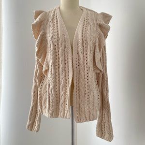 •FINAL PRICE• Universal thread open knit chunky cardigan sweater Sz S